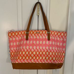 Rebecca Minkoff Geometric Design Tote Bag (large, two patterns on each side)